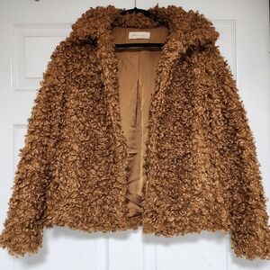 Brown Faux Fur Jacket